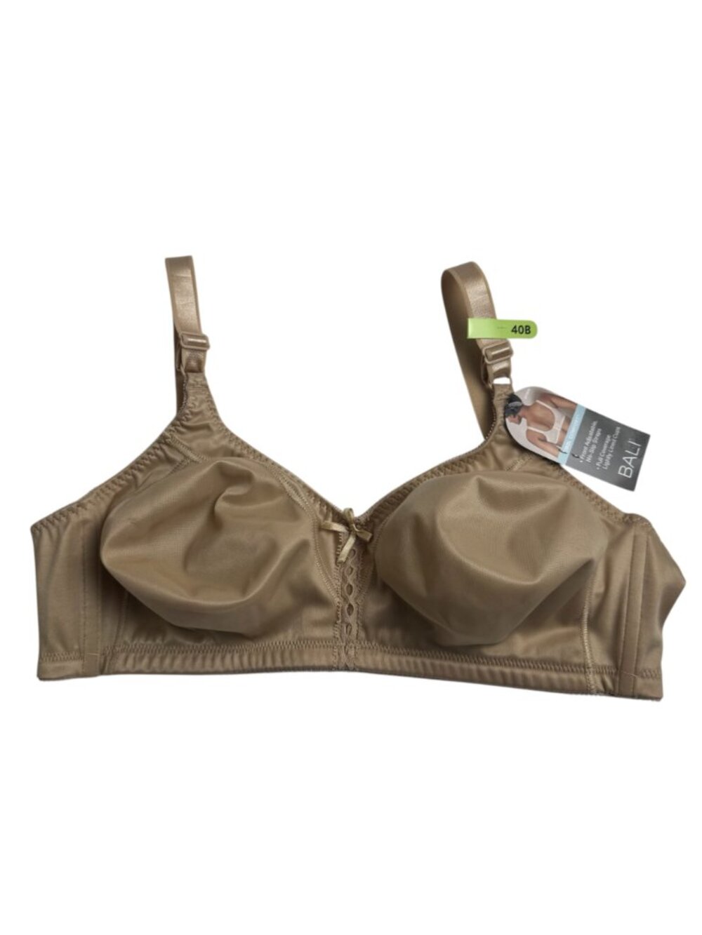 Bali NEW Cool Comfort Bra 40B Nude Wirefree Full Coverage Back Closure DF3820 - Picture 2 of 9